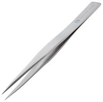 IDEAL-TEK AA SA Tweezer, Precision, 130 mm, Stainless Steel Body, Stainless Steel Tip