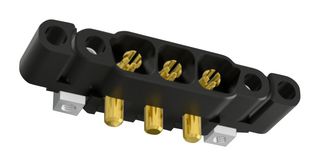 HARWIN KA1-MH10405M4 Pin Header, Panel Mount, Power, Wire-to-Board, 8.5 mm, 1 Rows, 4 Contacts, Through Hole Right Angle