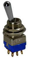 APEM 12146AD2K Toggle Switch, On-On, DPDT, Non Illuminated, 12000 Series, Panel Mount, 4 A