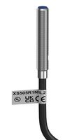 TELEMECANIQUE SENSORS XS505R1NBL2 Inductive Proximity Sensor, 0.8 mm, 3-Wire, NPN/NC, Cylindrical M5 Thread, Cable, IP67, 12 to 24 VDC