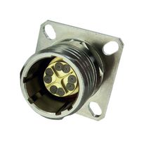 AMPHENOL SOCAPEX TVP00UCOMCZN11S Circular Connector, TV µCom Series, MIL-DTL-38999 Series III, Flange Mount Receptacle, 8 Contacts
