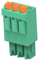 BUCHANAN - TE CONNECTIVITY 2842474-3 Pluggable Terminal Block, Green, 3.5 mm, 3 Ways, 24 AWG, 16 AWG, 1.3 mm², Push In