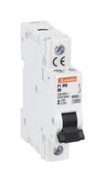 LOVATO P1MB1PB63 Thermal Magnetic Circuit Breaker, B Trip Curve, IP20/10 kA, P1MB Series, 63 A, 1 Pole, 80 V, 230 V