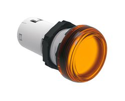LOVATO LPMLB1 LED Panel Mount Indicator, Screw Terminal, Monoblock, Orange, 24 V, 22 mm, IP20, IP66, IP67, IP69K