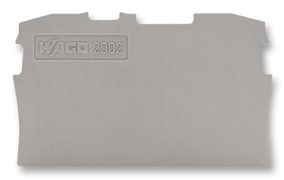 WAGO 2002-1291 Accessory, Grey, 2001-120x and 2002-120x 2 Conductor 35mm DIN Rail Terminal Block Series