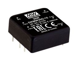 MEAN WELL DKMW30F-15 Isolated Through Hole DC/DC Converter, ITE & Industrial, DIP, 4:1, 30 W, 2 Output, 15 V