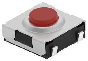 TE CONNECTIVITY - ALCOSWITCH STS31A26RJTTR Tactile Switch, SPST-NO, STS Series, Top Actuated, Surface Mount, Round Button, 260 gf