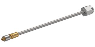 HUBER+SUHNER 32024E-29981SV2CR3-29094CR-6 RF / Coaxial Cable Assembly, VITA 67.3, 6 ", 152.4 mm, MINIBEND LR, SMPM Jack, SMA Plug, 50 ohm