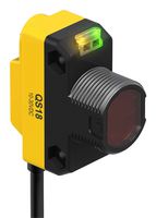 BANNER ENGINEERING QS18VP6LP-94724 Photoelectric Sensor, 3.5m, 630nm Visible Red, Polarized Retroreflective, Digital-PNP, Cable, IP67