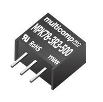 MULTICOMP PRO MPK78-09-500 Non Isolated POL DC/DC Converter, 9/-9V, 0.5/-0.2A, ITE & Industrial, SIP, 2 Output, 9 V, 500 mA