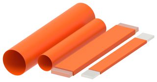 TE CONNECTIVITY - AMP EVBB-26/12.7-3-SP Heat Shrink Tubing, Single Wall, 2:1, 1.024 ", 26 mm, Orange, 246.06 ft, 75 m