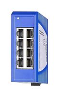 HIRSCHMANN 942132017 Switch, 8 Ports, Industrial, Unmanaged Fast Ethernet, DIN Rail, RJ45 x 8, 10Mbps, 100Mbps