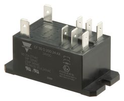 CARLO GAVAZZI CF30D00212AX Power Relay, IP67, DPDT, 12 VDC, 30 A, CF30 Series, Panel Mount, Non Latching