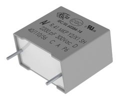 KEMET R413F133050D0KV234 Safety Capacitor, Metallized PP, Radial Box - 2 Pin, 3300 pF, ± 10%, Y2, Through Hole