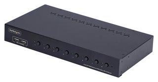 STARTECH R8AD122-KVM-SWITCH DisplayPort KVM Switch, 8-Port DisplayPort KVM Switch with 1U Rack Mount Kit, 4K 60Hz, TAA Compliant
