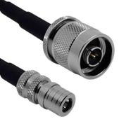 SIRETTA ASMQM1500ZG058L11 RF / Coaxial Cable Assembly, Low Loss, 6GHz Frequency, 49.2 ft, 15 m, SLL200, QMA-Male, TNC Plug