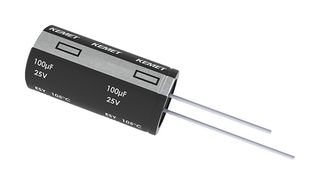 KEMET ESY226M063AE3AA Electrolytic Capacitor, 22 µF, 63 V, ± 20%, Radial Leaded, 2000 hours @ 105°C, Polar