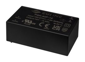 CUI PSK-40F-12 AC/DC PCB Mount Power Supply (PSU), ITE & Household, 1 Output, 40 W, 12 V, 3.33 A