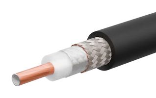 HUBER+SUHNER SPUMA_600-RS-FR Coaxial Cable, SPUMA_600-RS-FR, 3.280 ft, 1 m, 15 mm, 50 ohm