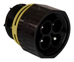 ITT CANNON 121488-4041 Circular Connector Insert, Threaded, BVM-T Series, 4 Contacts, Socket, Screw