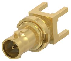 TE CONNECTIVITY 2510957-1 RF / Coaxial Connector, HD BNC Coaxial, Straight Bulkhead Jack, Through Hole Vertical, 75 ohm