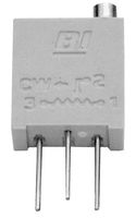 TT ELECTRONICS / BI TECHNOLOGIES 67XR100KLF Trimmer, Multi Turn, Cermet, Side Adjust, 100 kohm, Through Hole, 20 Turns