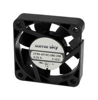 SAME SKY CFM-4010C-050-195 DC Axial Fan, 5 V, Square, 40 mm, 10 mm, omniCOOL, 4.22 CFM