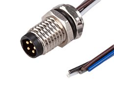 SAME SKY CDM810-08A-MW-F810-050-67 Sensor Cable, M8 Plug, Free End, 8 Positions, 500 mm, 19.7 ", CDM810 Series