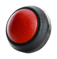 ITW SWITCHES 48-1-RB-N-RD-S Industrial Pushbutton Switch, Snap-Fit, 48-EM Series, 13.6 mm, SPST-NO-DB, Momentary, Round Domed