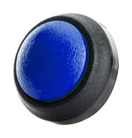 ITW SWITCHES 48-2-RB-N-BL-S Industrial Pushbutton Switch, Snap-Fit, 48-EM Series, 13.6 mm, SPST-NO-DB, Maintained, Round Domed