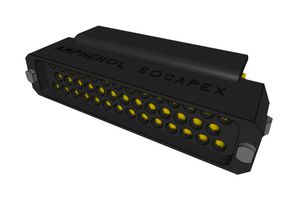 AMPHENOL SOCAPEX HDASF041CB-10L Pin Header, Wire-to-Board, 1.905 mm, 3 Rows, 41 Contacts, Through Hole Straight, HDAS Series