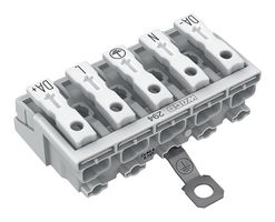 WAGO 294-5475 Pluggable Terminal Block, Lighting Conn, 10 mm, 5 Ways, 18 AWG, 12 AWG, 2.5 mm², Push In