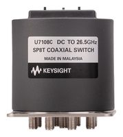 KEYSIGHT TECHNOLOGIES U7108C/-200-AU Coaxial Switch, SP8T, SMA Female, 1.0125 dB Insertion Loss, 63 dB Isolation, 26.5 GHz, U7108x Series