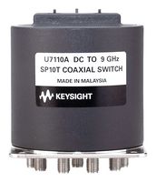 KEYSIGHT TECHNOLOGIES U7110A/-200-AU Coaxial Switch, SP10T, SMA Female, 0.575 dB Insertion Loss, 63 dB Isolation, 9 GHz, U7110x Series