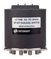 KEYSIGHT TECHNOLOGIES U7110B/-200-AU Coaxial Switch, SP10T, SMA Female, 0.85 dB Insertion Loss, 63 dB Isolation, 20 GHz, U7110x Series