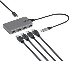 STARTECH 5G4AC-USB-C-HUB USB Hub, Type-C, Bus Powered, Auxiliary Power Input, 4 Port, 5 GBPS