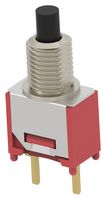 TE CONNECTIVITY - ALCOSWITCH DMPS4P4B3TPVG05 Pushbutton Switch, DMP Series, SPST-NC-DB, Off-(On), Plunger, Black
