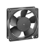 EBM-PAPST 9694320201 DC Axial Fan, 24 V, Square, 127 mm, 38 mm, Ball Bearing, 200 CFM