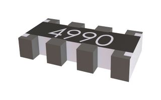 YAGEO TC124-JR-07100RL Fixed Network Resistor, 100 ohm, Isolated, 4 Resistors, 0804 [2010 Metric], Concave, ± 5%