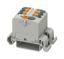 PHOENIX CONTACT 3273724 Panel Mount Barrier Terminal Block, 32 A, 800 V, 7 Pole, 3, Push In, 10 AWG