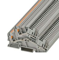 PHOENIX CONTACT 3211260 DIN Rail Mount Terminal Block, Grey, 4 Ways, 26 AWG, 12 AWG, 4 mm², Push In, 22 A
