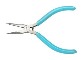 WELLER XCELITE LN54VN Pliers, 127mm Overall Length, Thin Long Needle Nose, Serrated Jaw, 2mm x 1.6mm Tip, Blue Handle