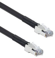 L-COM TRD824HFO-BLK-3 Ethernet Cable, Cat5e, RJ45 Plug to RJ45 Plug