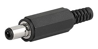 SCHURTER 4840.1201 DC Power Connector, Plug, 500 mA, 9.5 mm, Cable Mount, Solder