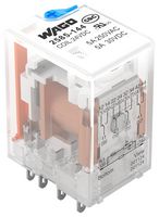 WAGO 2585-144 Power Relay, 4CO, 24 V, 5 A, WAGO - 2585 Series, Quick Connect, DC