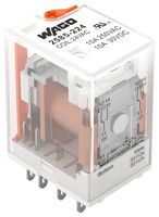 WAGO 2585-224 Power Relay, 2CO, 24 V, 10 A, WAGO - 2585 Series, Quick Connect, AC