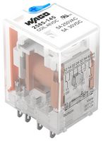 WAGO 2585-145 Power Relay, 4CO, 48 V, 5 A, WAGO - 2585 Series, Quick Connect, DC