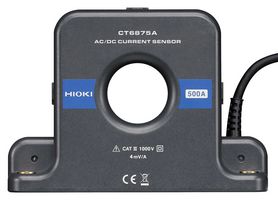 HIOKI CT6875A Current Sensor, Flux Gate, Pass Through, 500A, AC/DC, ± 11.5V to ± 15V, Analogue, Screw