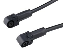 MOLEX 2319522015 Battery Power Cord, SideWize R/A Receptacle to SideWize R/A Receptacle, Black, 500 mm