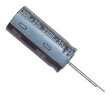 NICHICON UPM1E221MPD6 Electrolytic Capacitor, 220 µF, 25 V, ± 20%, Radial Leaded, 5000 hours @ 105°C, Polar
